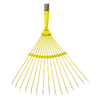 Laubbesen Zeintra gelb 380 mm - mit Stiel 1700 mm