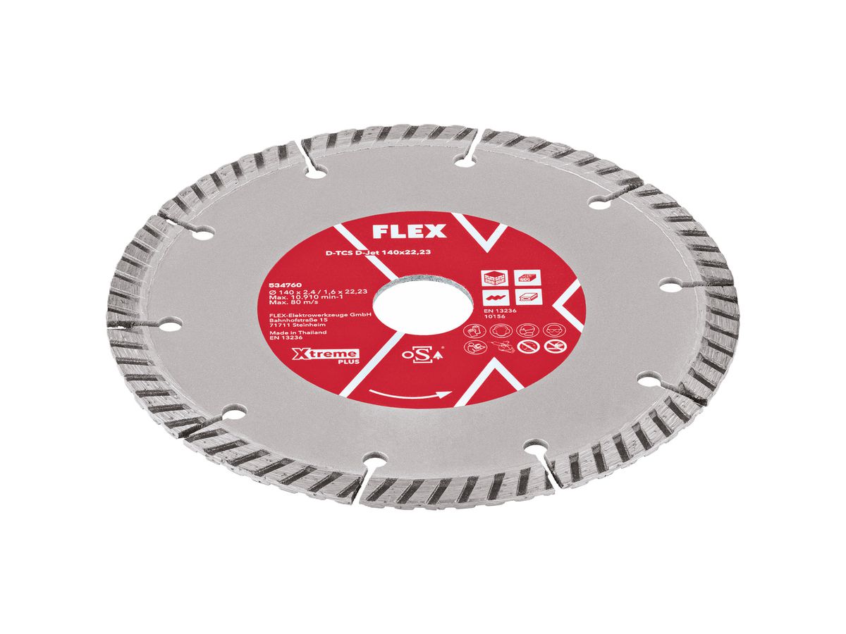 Diamanttrennscheibe D-TCS 140x22.2 JET - Flex