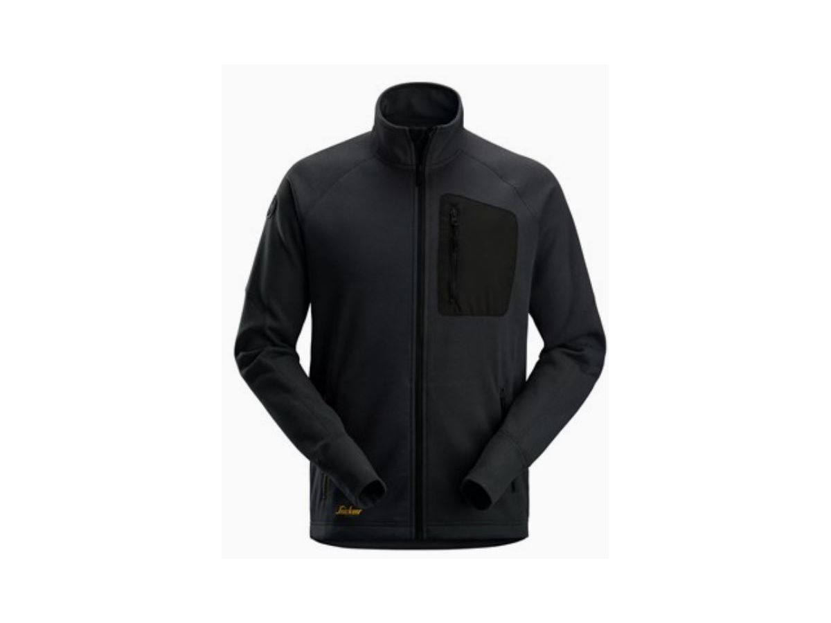 Fleece-Arbeitsjacke - Snickers, schwarz