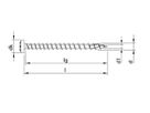 PH-Spanplattenschraube Topix Torx - Inox A2 ohne Schaft