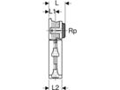 Anschlussdosen 90° für MasterFix - GEBERIT FlowFit