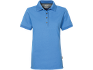 Damen-Polosh. Cotton-Tec 2XL malibublau - 50% Baumwolle, 50% Polyester, 185 g/m²