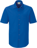 Hemd ½-Arm Perf. Gr. 2XL, royalblau - 50% Baumwolle, 50% Polyester, 120 g/m²