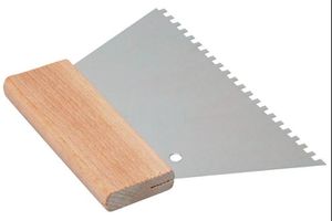 Kleberverteilspachtel 180 mm trapezform - Zahnung 4 mm, Kaufmann