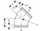 Geberit-Segmentbogen 45°    315
