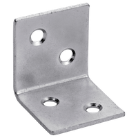 Breitwinkel Stahl verzinkt - Löcher beidseitig versenkt