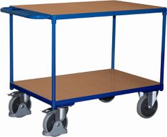 Tischwagen variofit mit 2 Ladeflächen - Plattform 850x500 mm Belastung 400 kg.