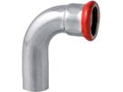 Bogen 90° mit Steckende C-Stahl - Eurotubi