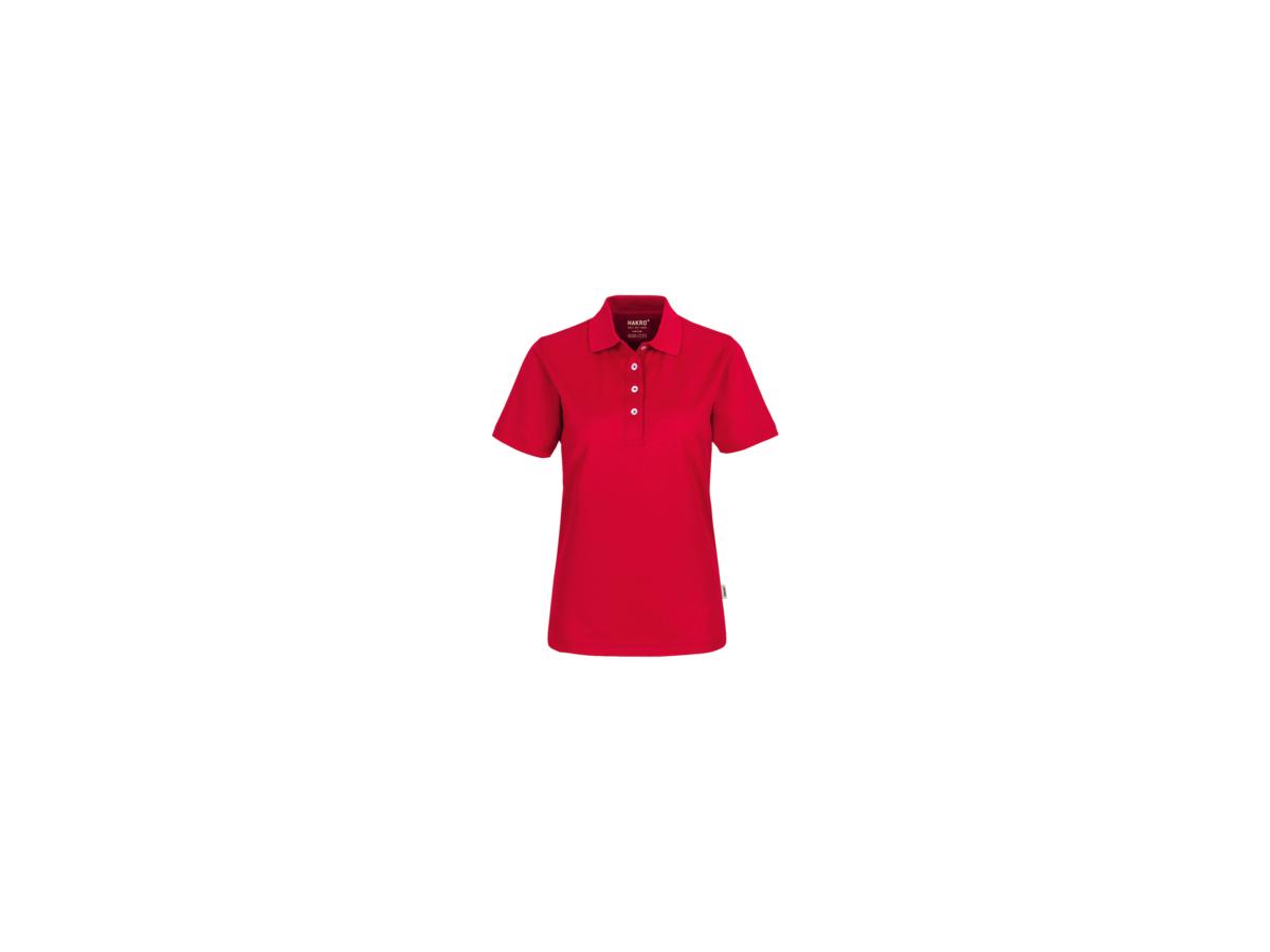 Damen-Poloshirt COOLMAX Gr. XS, rot - 100% Polyester, 150 g/m²