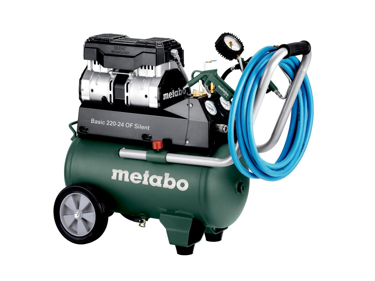 Kompressor Basic 220-24 OF Silent - im Karton, Extrem Leise,Metabo