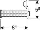 Halter für SilentPanel Geberit - für GIS