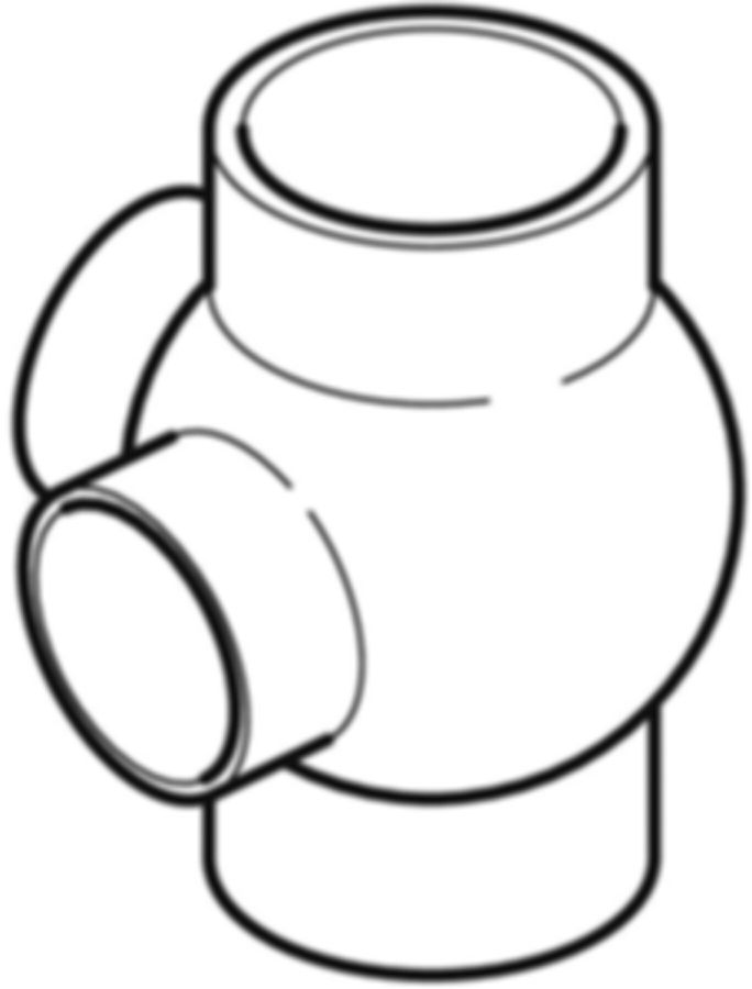 Geberit PE Eck-Abzweig 90°