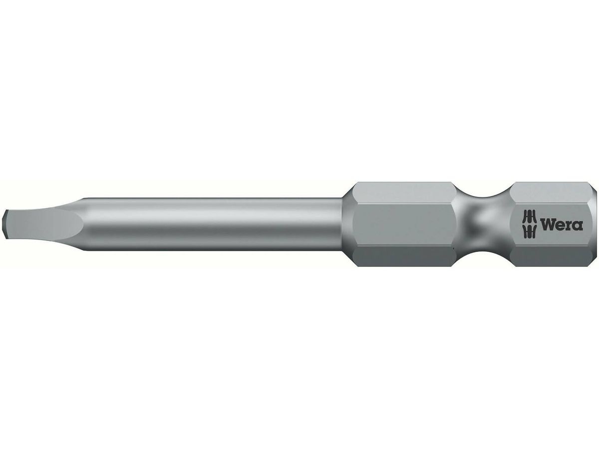 Vierkant-Bit WERA 6.0 mm, 1/4" #2 - L=  89 mm, zähhart