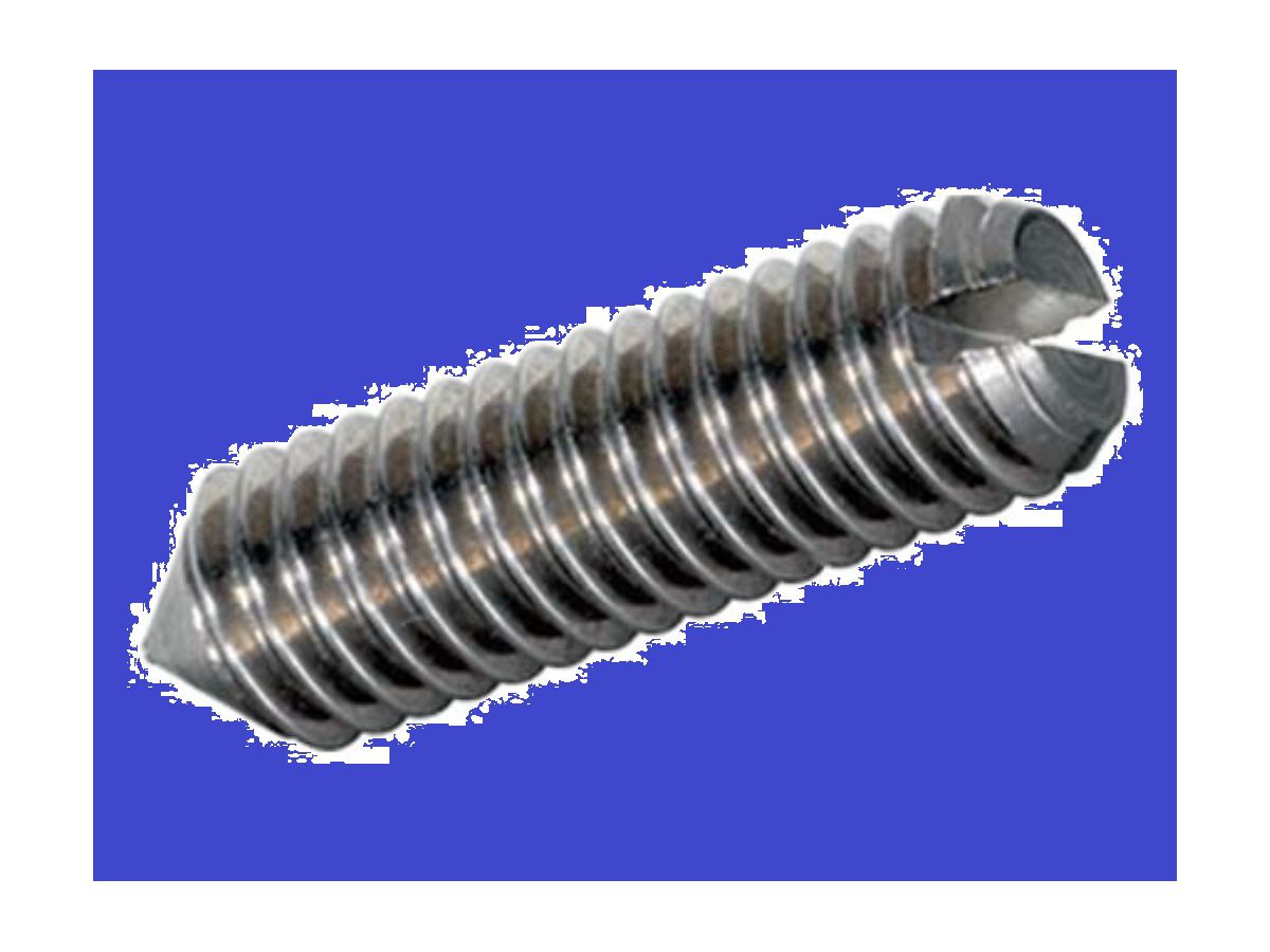 Gewindestifte mit Schlitz und Spitze - INOX A1 ISO 7434 DIN 553
