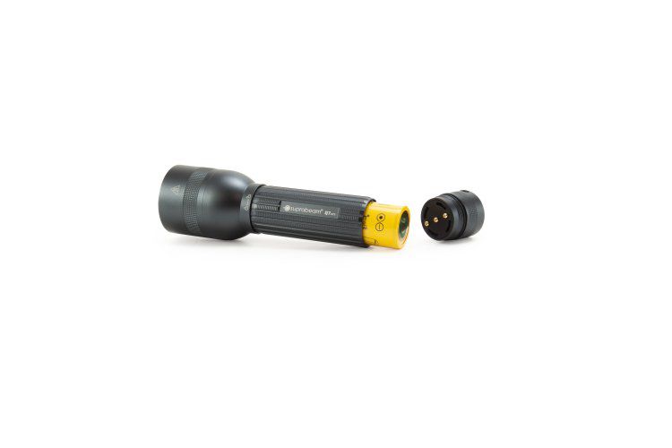 LED-Lampe Suprabeam Q7XRS mit Akku - 2000 lm. inkl. Gürteltasche