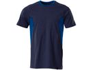 T-Shirt Moderne Passform, Gr. 2XL ONE - dunkelanthrazit/schwarz, 60% CO/40% PES