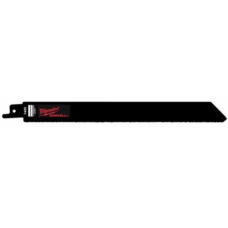 Säbelsägeblatt Milwaukee HM - 230mm, 10-160mm für abrasive Mat. 3er P.