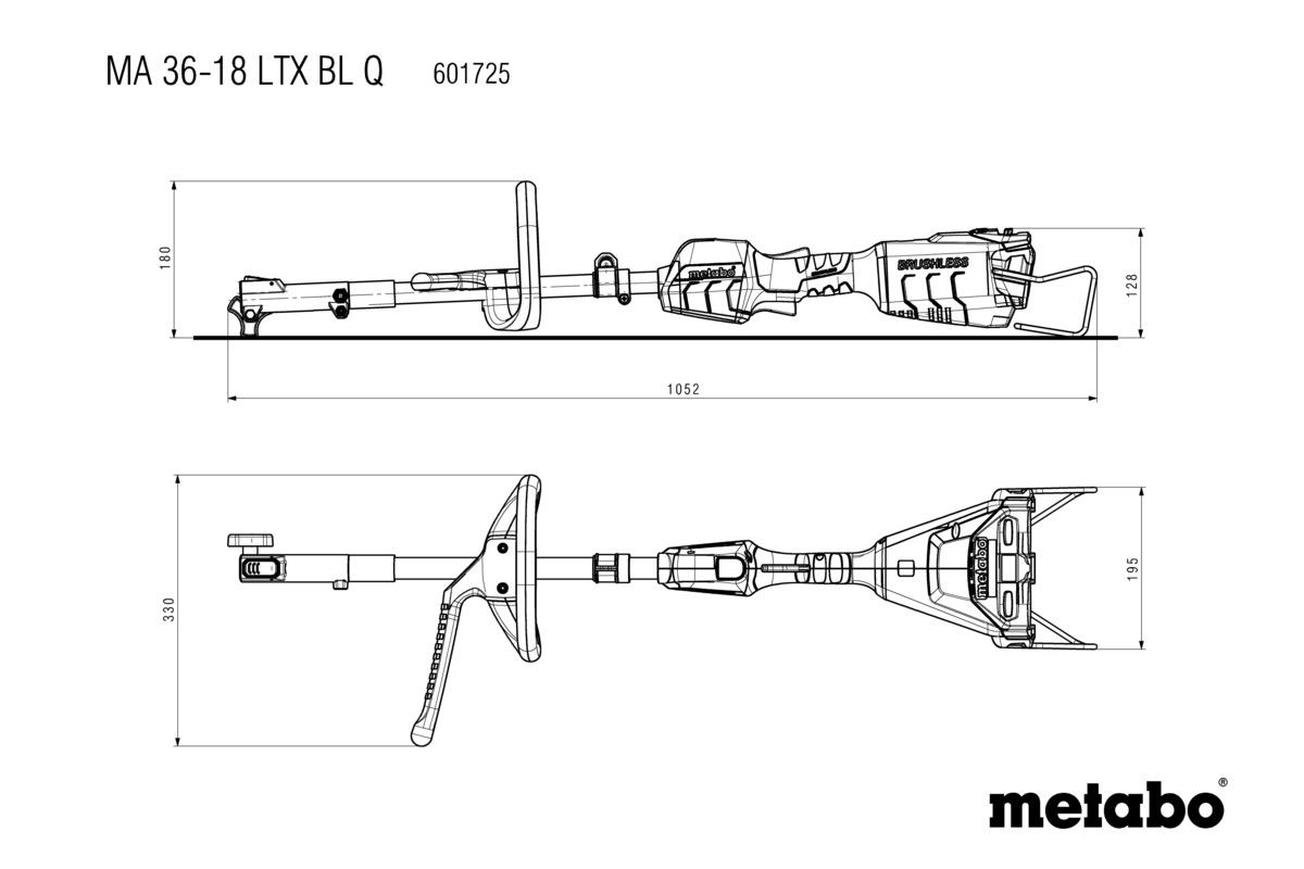 Akku-Multifunktionsantrieb 18V, Metabo - MA 36-18 LTX BL Q