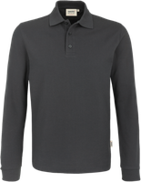 Longsleeve-Poloshirt Perf. 2XL anthrazit - 50% Baumwolle, 50% Polyester, 220 g/m²