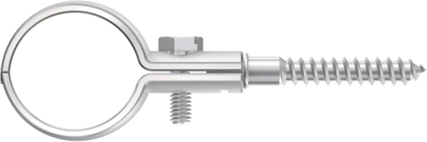 Rohrschelle RWK verzinkt mit Gewinde - ohne Gummi