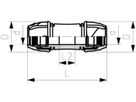 +GF+ iJoint Klemmverbinder PP NBR - Reparaturkupplung PN16 d50 mm