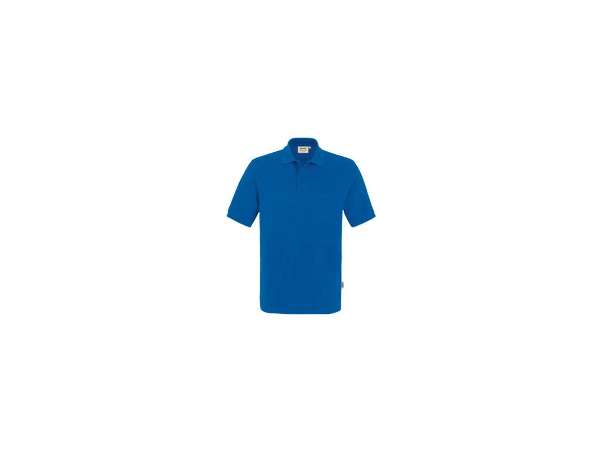 Pocket-Poloshirt Perf. Gr. L, royalblau - 50% Baumwolle, 50% Polyester, 200 g/m²