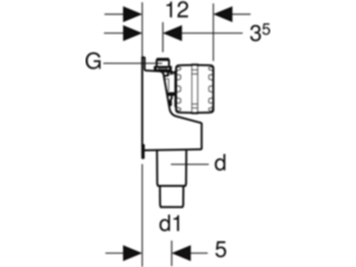 Geberit Hygienespülung Rapid: 50/40 1/22