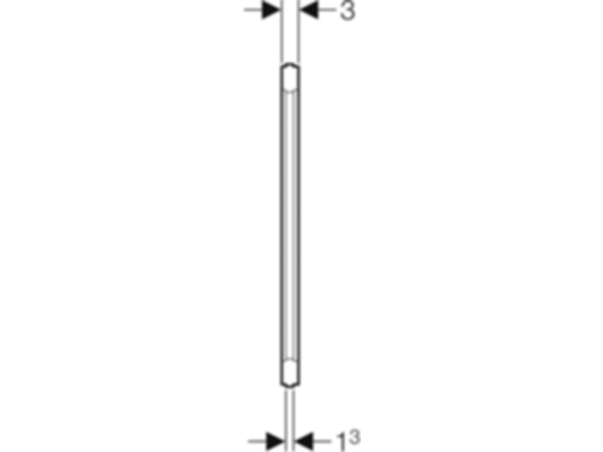 Geberit GIS-Montageplatte 16x110cm - mittelschwere Konsollasten