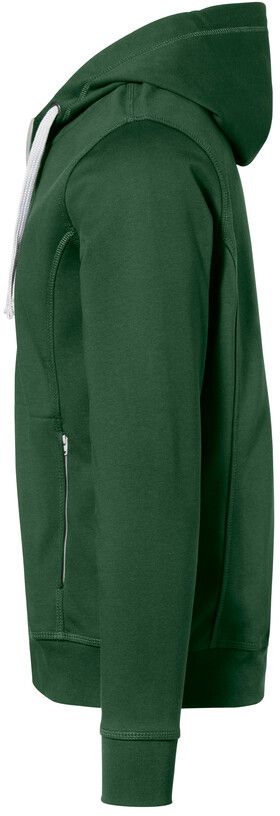Kapuzenjacke Bonded, Gr. 3XL - tanne/silber