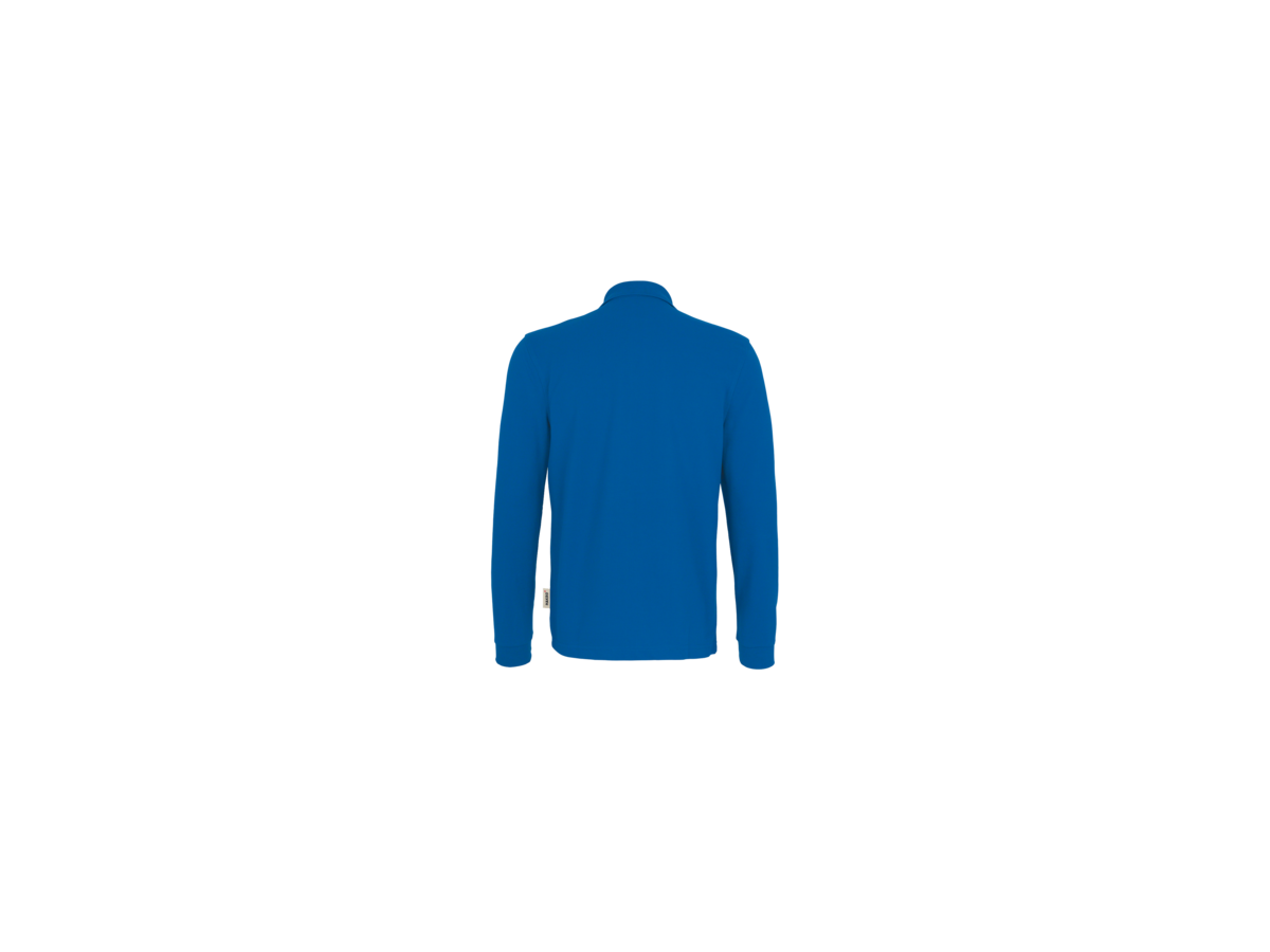 Longsleeve-Poloshirt Perf. S royalblau - 50% Baumwolle, 50% Polyester, 220 g/m²
