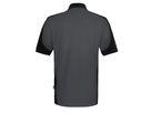 Hakro Poloshirt Contrast Mikralinar Gr.M - karbongrau/schwarz