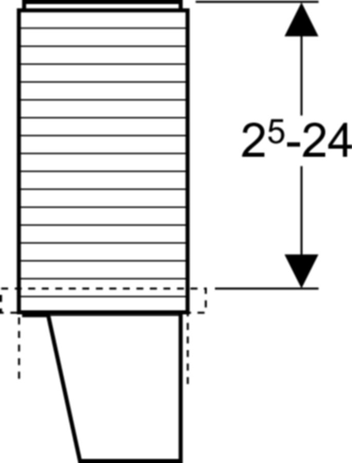 Geberit Verlängerungsset - für Bodenablauf VARINO
