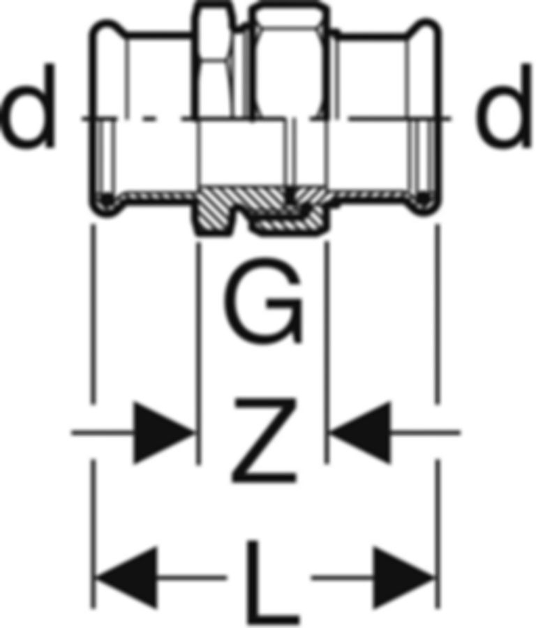 Mapress C-Stahl Verschraubung