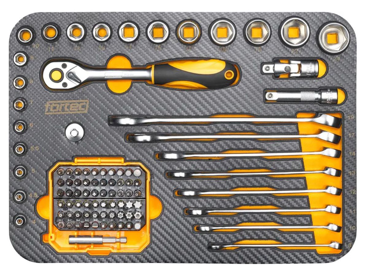 Werkzeugkoffer ABS, Carbon Mini - 126-tlg.