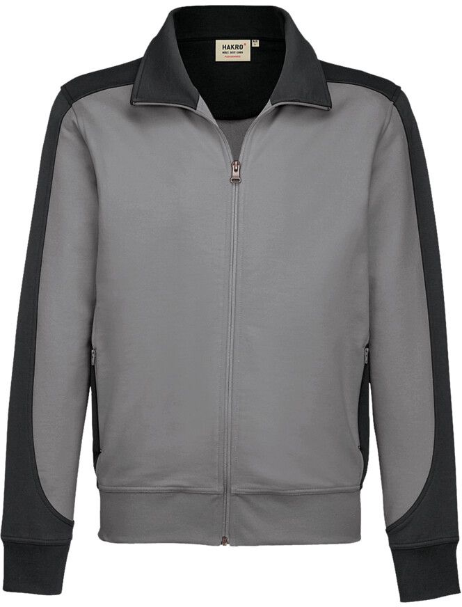 Sweatjacke Contrast Performance - 50% Baumwolle / 50% Polyester