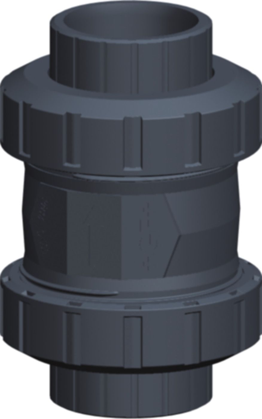 RSV 561 PVC-U/EPDM d63 DN50 - mit Klebestutzen metrisch