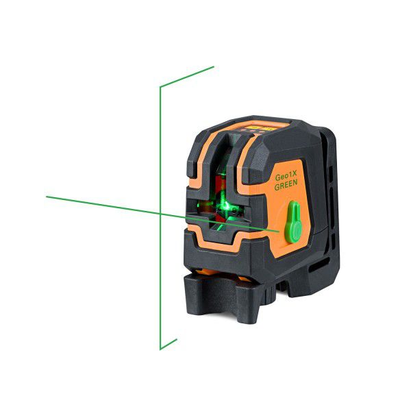 Kreuzlinien Laser grün GEO1X-Green SET - Arbeitsbereich bis 30m, inkl. Stativ