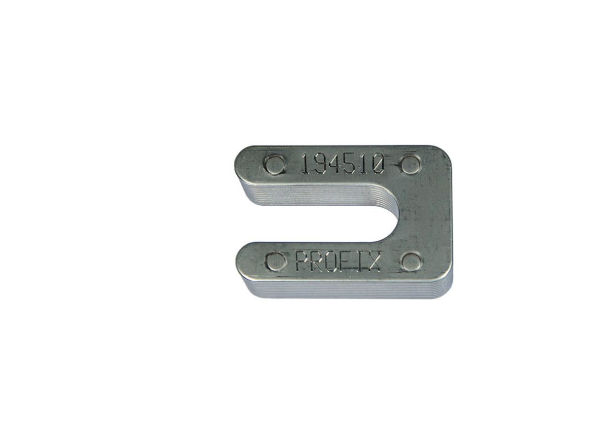 Distanzplatten 45 x 30 x 4 mm - Inox A2 (1.4301) Pak. 100 Stk.