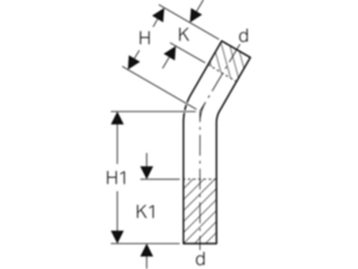 MPF-Passbogen 30° San. 18 mm