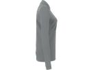 Damen-Longsl.-Polosh. Perf. XS grau mel. - 50% Baumwolle, 50% Polyester, 220 g/m²