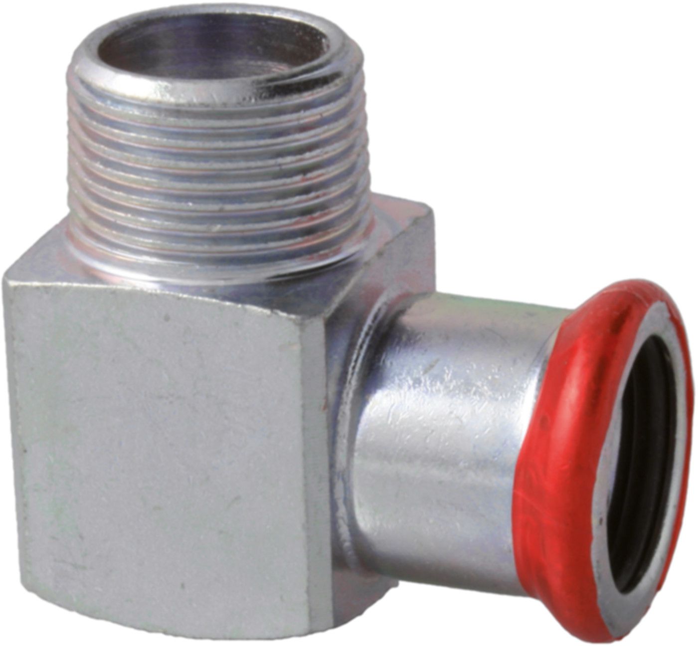 Winkel 90° mit Aussengewinde C-Stahl - Eurotubi