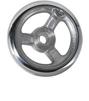 Speichen Handräder mit poliertem Kranz - Leichtmetallguss mit Bohrung Toleranz H7