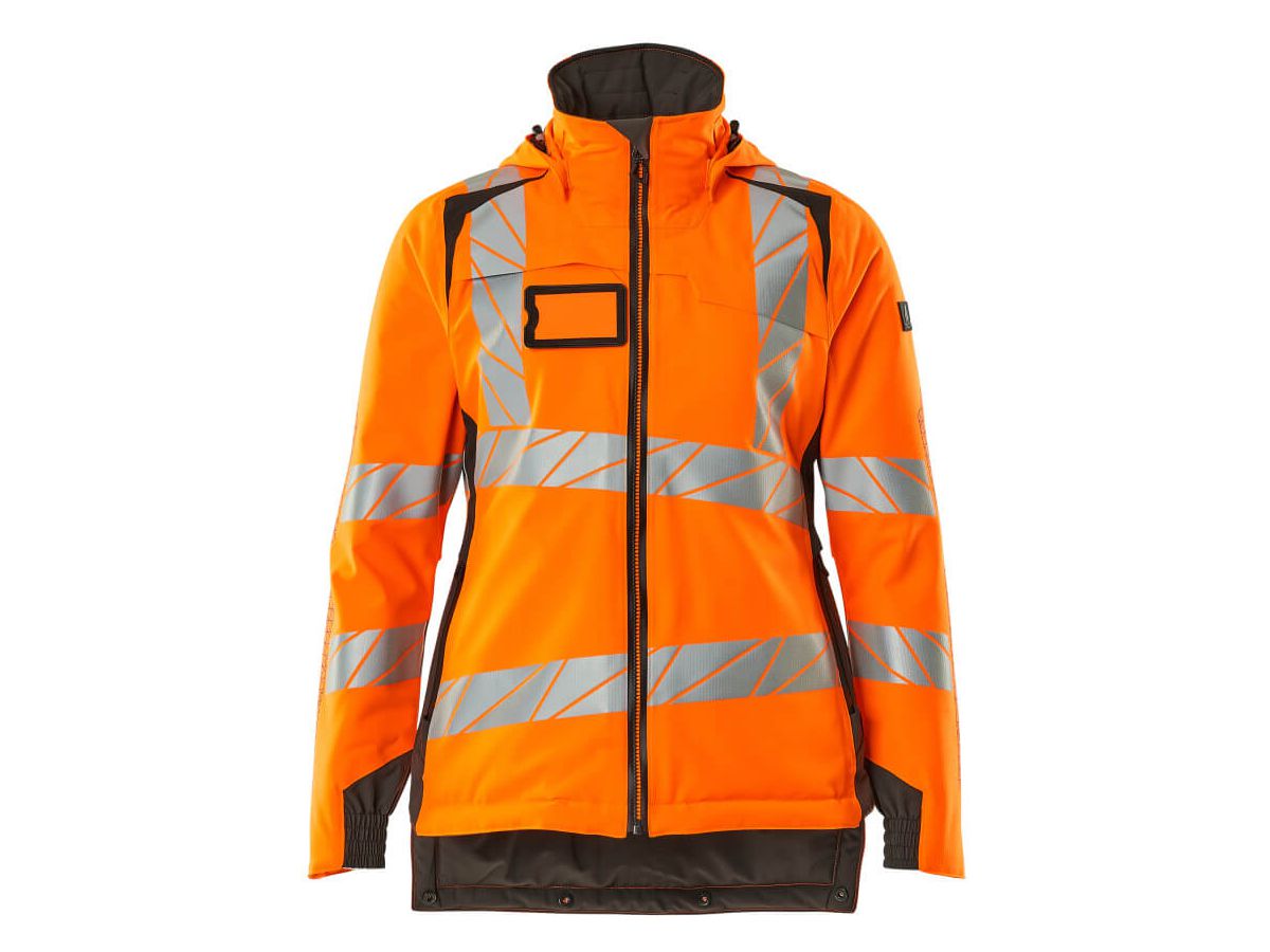 Winterjacke Damen-Passform, Gr. XS - hi-vis orange/dunkelanthrazit, 100% PES