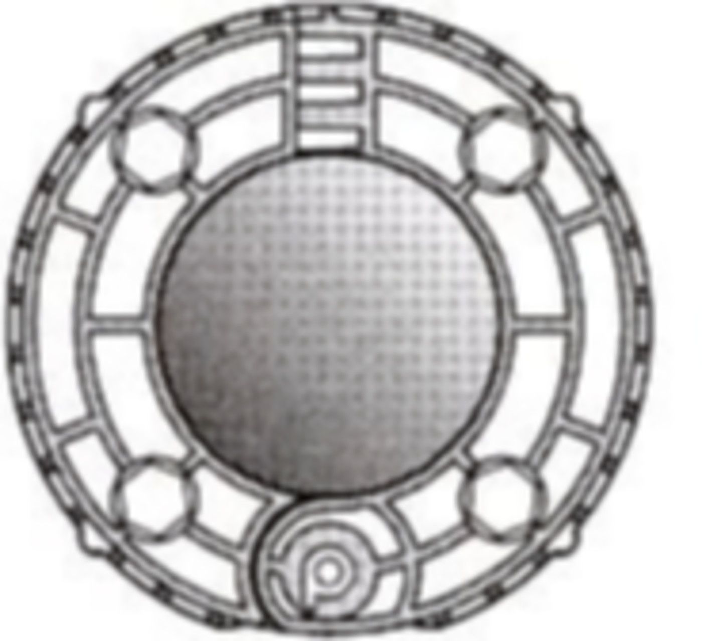 Dichteinsatz blind PLASSON DN 100 - für POLO-RDS evolution Rohrdurchführung