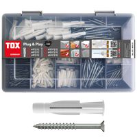 TOX Sortimentskoffer Plug & Play - Schrauben + Allzweckdübel Trika