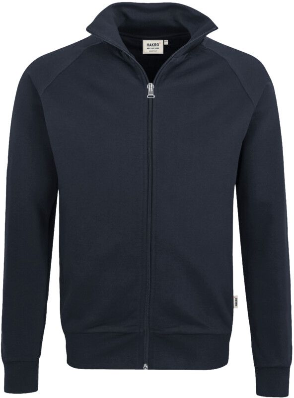 Sweatjacke College Sportlicher Raglan- - Schnitt 70% Baumw. 30% Polyest.300 g /m²