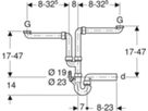 Geberit Sifongarnitur 2-tlg 56 x 1½"