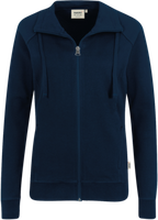Damen-Sweatjacke College Gr. 2XL, tinte - 70% Baumwolle, 30% Polyester, 300 g/m²