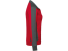 Damen-Sw.jacke Contr. Perf. XL rot/anth. - 50% Baumwolle, 50% Polyester, 300 g/m²