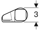 Halter für SilentPanel Geberit - für GIS
